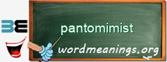 WordMeaning blackboard for pantomimist